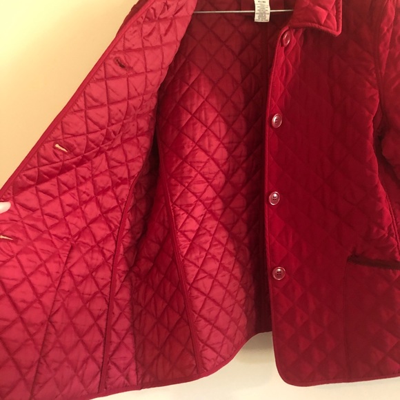 Vintage Covington Cranberry Red Quilted Jacket - Picture 5 of 9